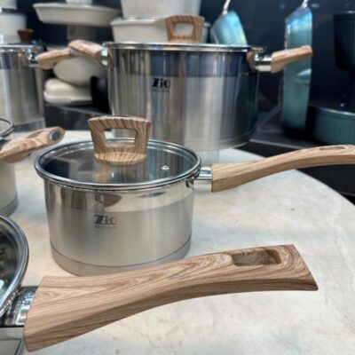 سرویس قابلمه استیل زیو 10 پارچه مدل 1510 الف