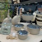 سرویس قابلمه 10 پارچه عروس MHK مدل خطی