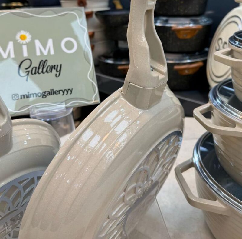 سرویس قابلمه 10 پارچه عروس MHK مدل خطی - تصویر 3