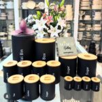 سرویس آشپزخانه 15 پارچه برند KST مدل درب بامبو کد 6010