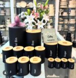 سرویس آشپزخانه 15 پارچه برند KST مدل درب بامبو کد 6010