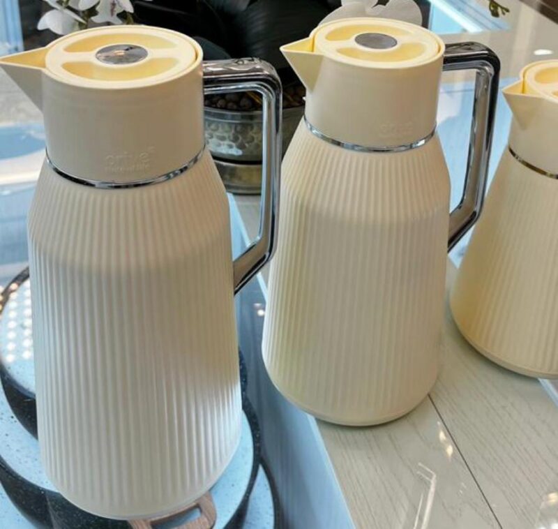 فلاسک شیشه صورتی مدل فشاری برند orive - تصویر 8