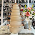 قابلمه تکی هاناتک مدل درب فلزی رنگ کرم