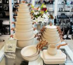 ماهیتابه دودسته دربدار هاناتک مدل درب فلزی رنگ کرم - تصویر 3