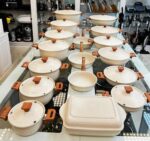 قابلمه تکی هاناتک مدل درب فلزی رنگ کرم - تصویر 2