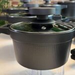 سرویس قابلمه 8 پارچه یونیک چدن گرانیتی قالب آلمانی مدل دیاموند - تصویر 6