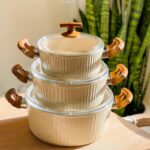 سرویس قابلمه ۱۰ پارچه چدن گرانیتی برند pmt - تصویر 8