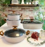 سرویس قابلمه 8پارچه با آرایش جدید تحت لیسانس ترک برند اویزپلاس