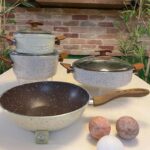 سرویس 7 پارچه قابلمه بهمراه تابه وک eviz - تصویر 4