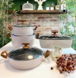 سرویس قابلمه 8پارچه با آرایش جدید تحت لیسانس ترک برند اویزپلاس - تصویر 2