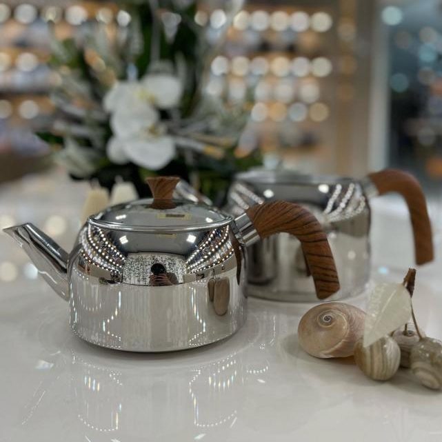 کتری قوری تمام استیل برند K.S.T