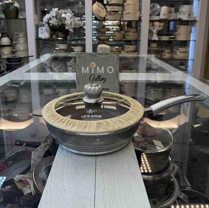 تابه چدن گرانیت مدل FLCM3FX_28_24_GRAY - تصویر 3