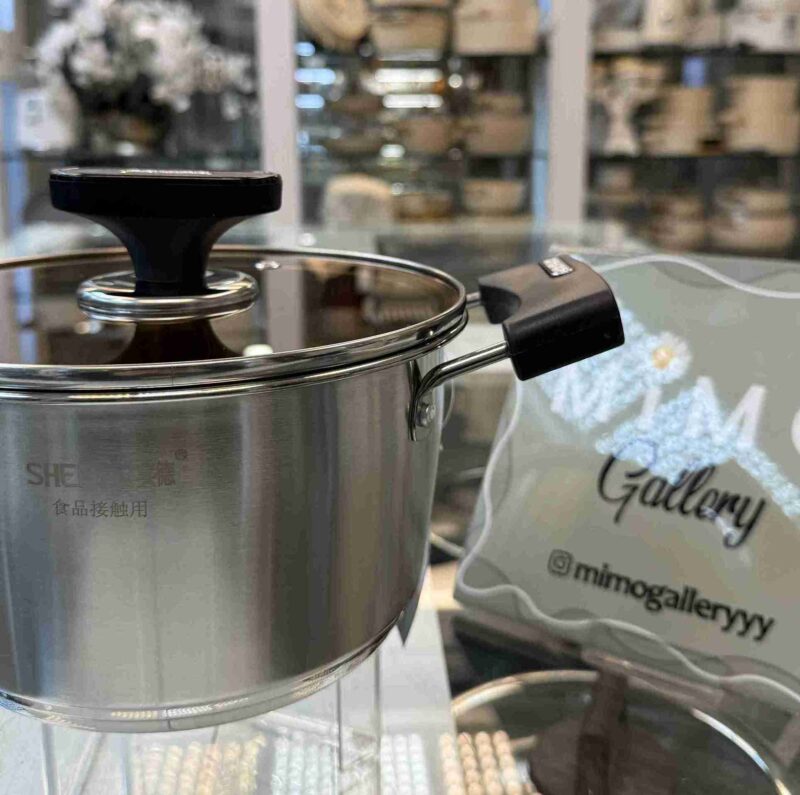 نیم ست قابلمه استیل وارداتی برند سراویتا - تصویر 4