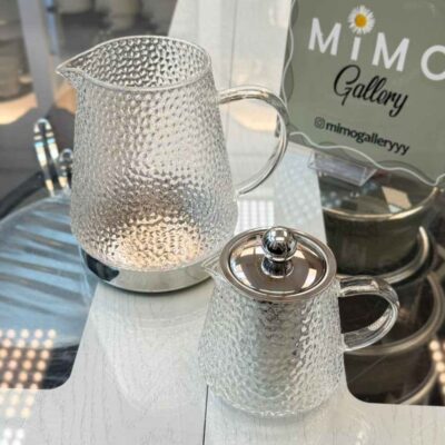 کتری و قوری تمام پیرکس شیاردار کرکماز کد 1346 ب