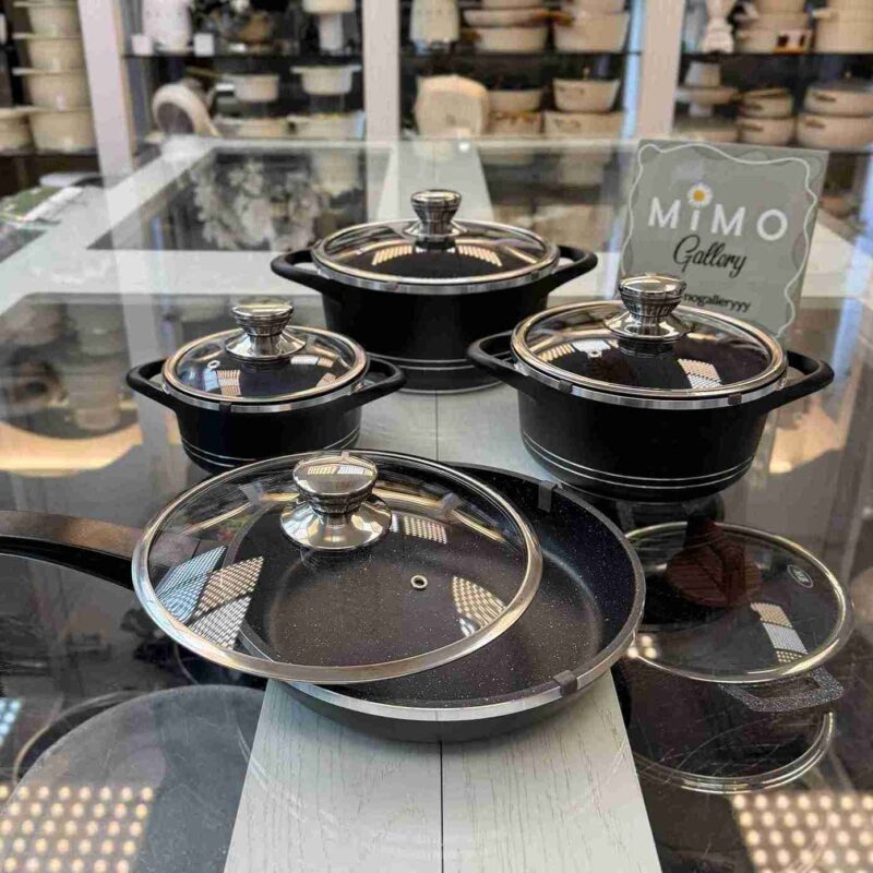 سرویس قابلمه 8 پارچه کوچک برند KTS * - تصویر 3