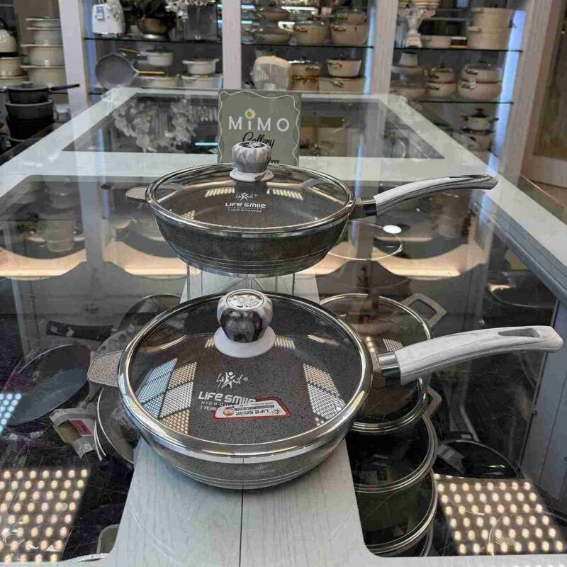 تابه چدن گرانیت مدل FLCM3FX_28_24_GRAY - تصویر 4