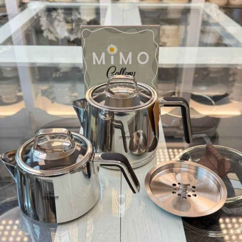 کتری و قوری استیل برند لایف اسمایل کد 17 - تصویر 4