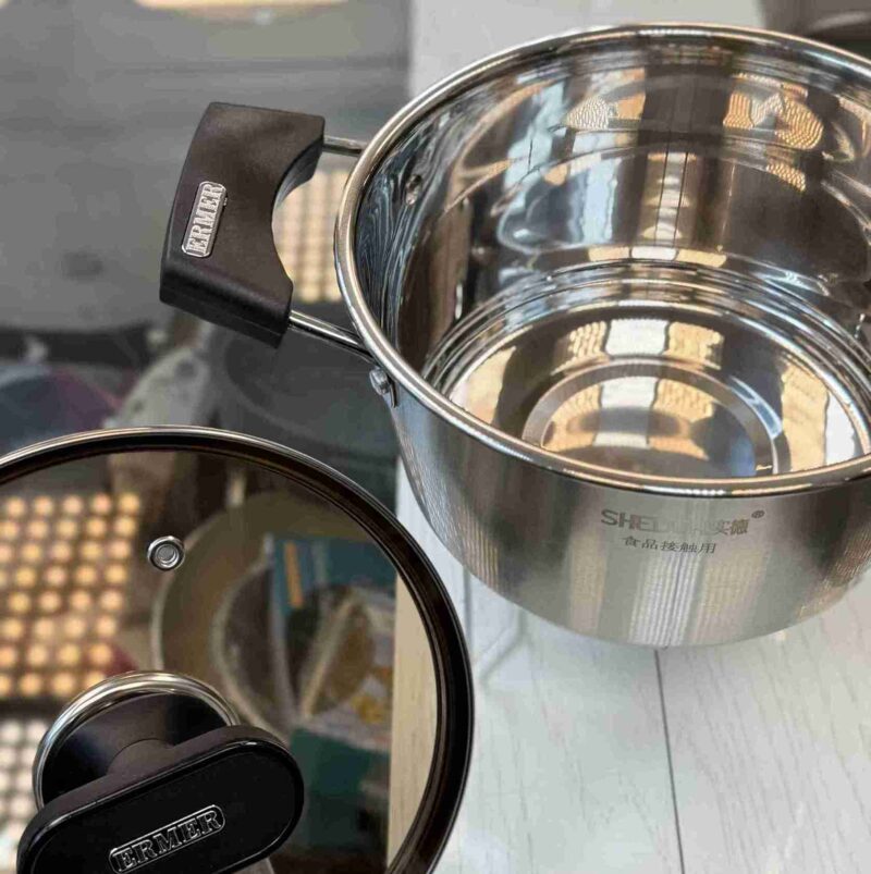 نیم ست قابلمه استیل وارداتی برند سراویتا - تصویر 5