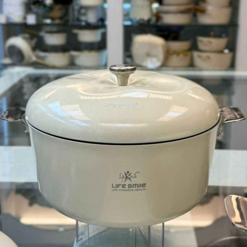 سرویس قابلمه ۱۰ پارچه برند لایف اسمایل کد LIFEP21-10-CREAM - تصویر 3