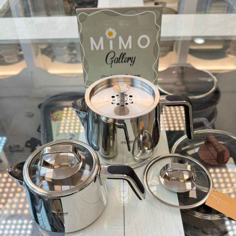 کتری و قوری استیل برند لایف اسمایل کد 17 - تصویر 3