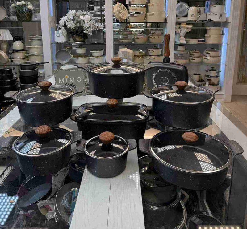 سرویس قابلمه 16 پارچه چدن گرانیتی آلیانس - تصویر 5