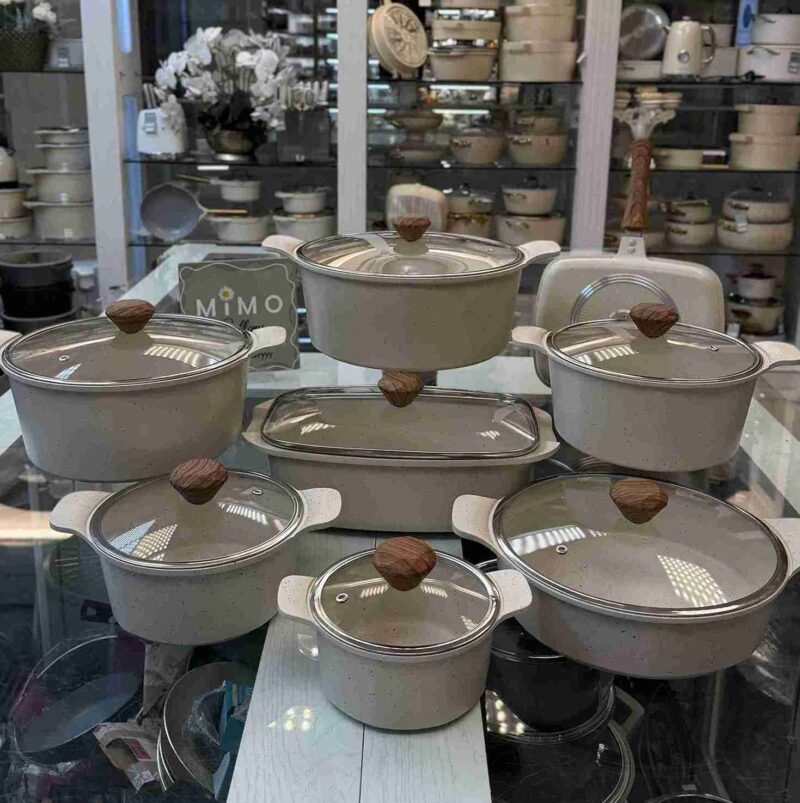 سرویس قابلمه 16 پارچه چدن گرانیتی آلیانس - تصویر 2