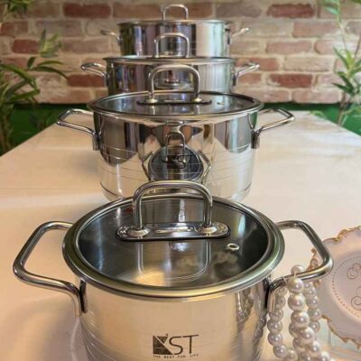 قابلمه استیل کی اس تی طرح جدید در سایزهای مختلف الف