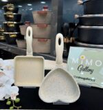 تابه پنکیک کوچک عروس چدن گرانیت مدل قلبی و مربعی - تصویر 3