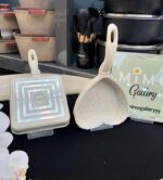 تابه پنکیک کوچک عروس چدن گرانیت مدل قلبی و مربعی - تصویر 4