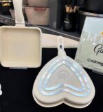 تابه پنکیک کوچک عروس چدن گرانیت مدل قلبی و مربعی - تصویر 5