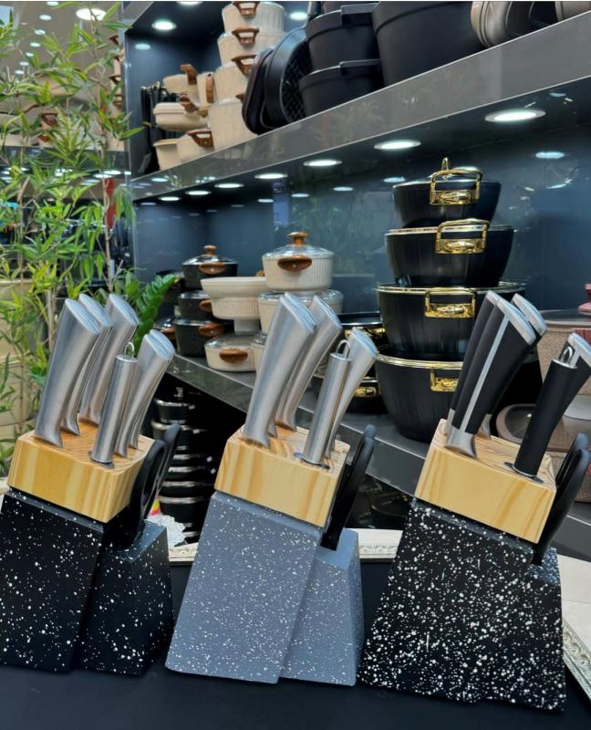 ست چاقو آشپزی حرفه ای 8 پارچه برند پرارین - تصویر 4