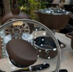 سرویس قابلمه چدن گرانیتی عروس 7 پارچه مدل ویکتوریا - تصویر 2