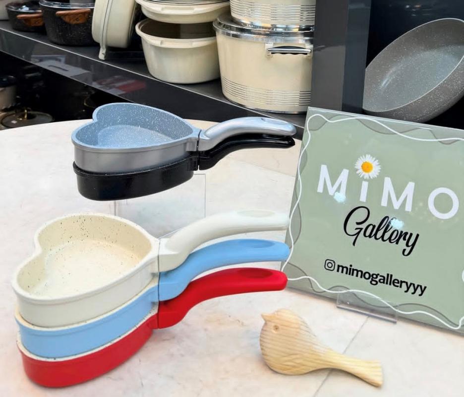 تابه پنکیک کوچک عروس چدن گرانیت مدل قلبی و مربعی - تصویر 11