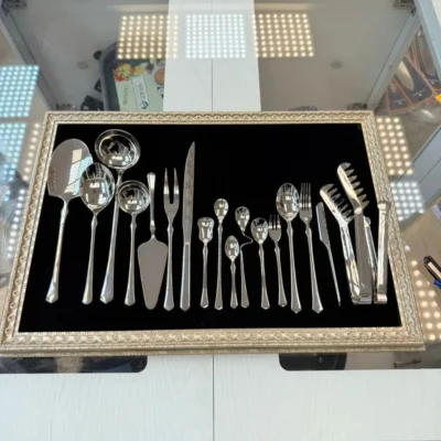 سرویس قاشق چنگال ۱۴۳ پارچه از بزند sg کد 452