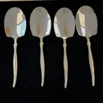 سرویس قاشق چنگال ۱۴۳ پارچه طلایی از برند SG کد249 - تصویر 13