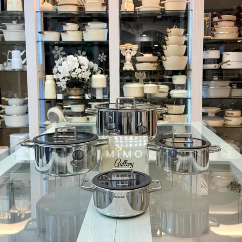 قابلمه استیل کف لیزری برند عرشیا - تصویر 2