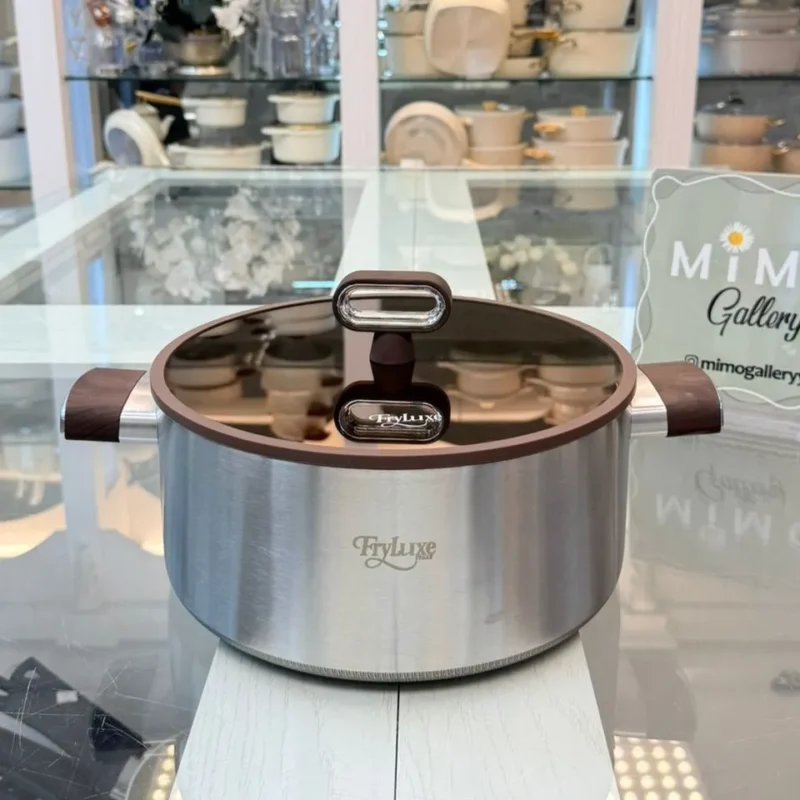 سرویس قابلمه استیل 10 پارچه برند فرای لوکس fryluxe - تصویر 5