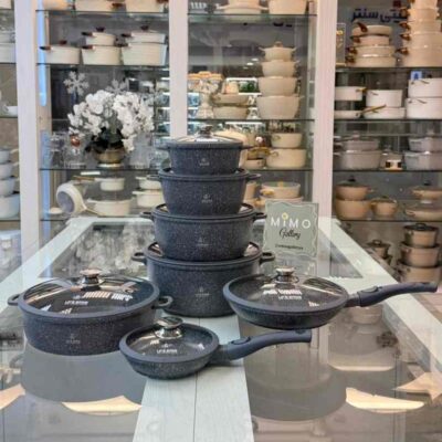 سرویس قابلمه 24 پارچه برند یو سی سی لایف کد LIFEP17S-24BLUE ب