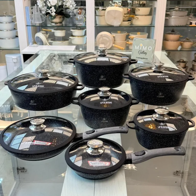 سرویس قابلمه 24 پارچه برند لایف اسمایل مدل LIFEP17S-24BLUE - تصویر 8