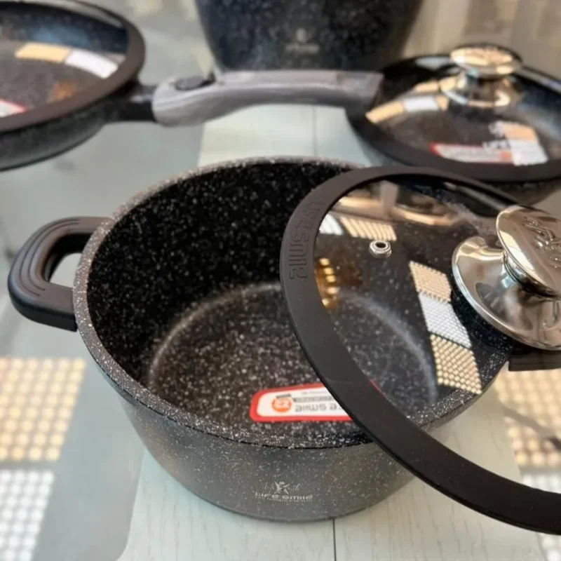 سرویس قابلمه 24 پارچه برند لایف اسمایل مدل LIFEP17S-24BLUE - تصویر 11