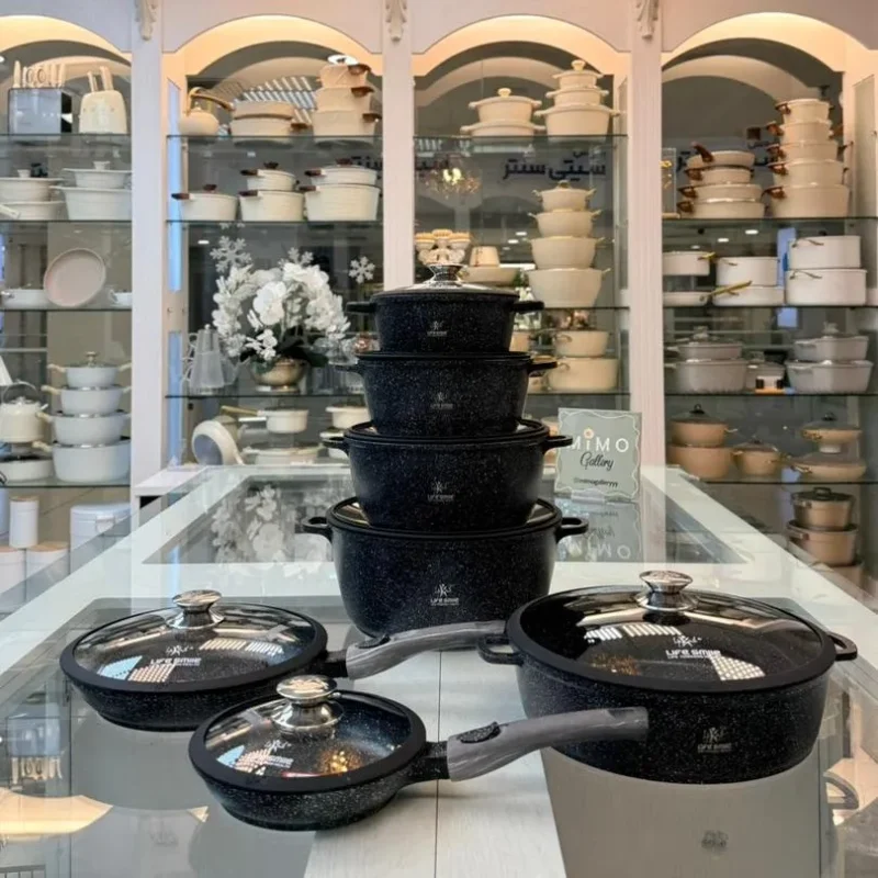 سرویس قابلمه 24 پارچه برند لایف اسمایل مدل LIFEP17S-24BLUE - تصویر 12