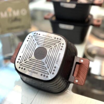 سرویس قابلمه 6 پارچه زیو مدل مربعی طرح آجری ج