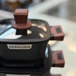 سرویس قابلمه 6 پارچه زیو مدل مربعی طرح آجری الف