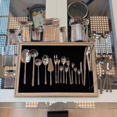 سرویس قاشق چنگال ۱۴۳ پارچه از بزند sg کد 275 هشتم