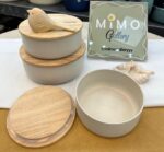 ظرف نگهدارنده غذا چدن گرانیت با درب چوبی برند پرارین - تصویر 23