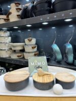 ظرف نگهدارنده غذا چدن گرانیت با درب چوبی برند پرارین - تصویر 11