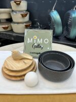 ظرف نگهدارنده غذا چدن گرانیت با درب چوبی برند پرارین - تصویر 7