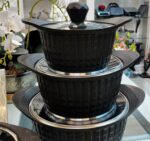 سرویس قابلمه 8 پارچه یونیک مدل نگینی - تصویر 3