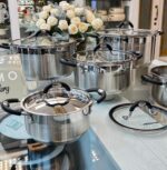 قابلمه استیل عرشیا مدل دو درب در سایز های مختلف - تصویر 5