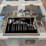 سرویس قاشق چنگال ۱۴۳ پارچه از برند SG مدل 449 گلد